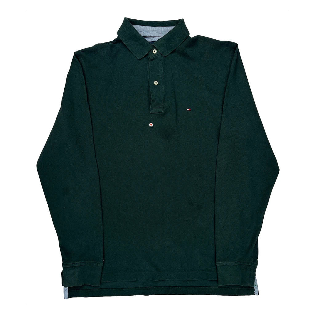 Tommy Hilfiger Polo Shirt - Medium Green Cotton