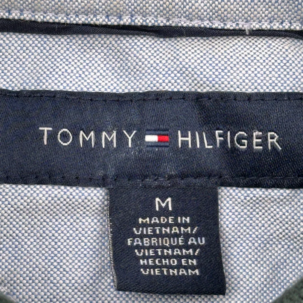 Tommy Hilfiger Polo Shirt - Medium Green Cotton - Image 3