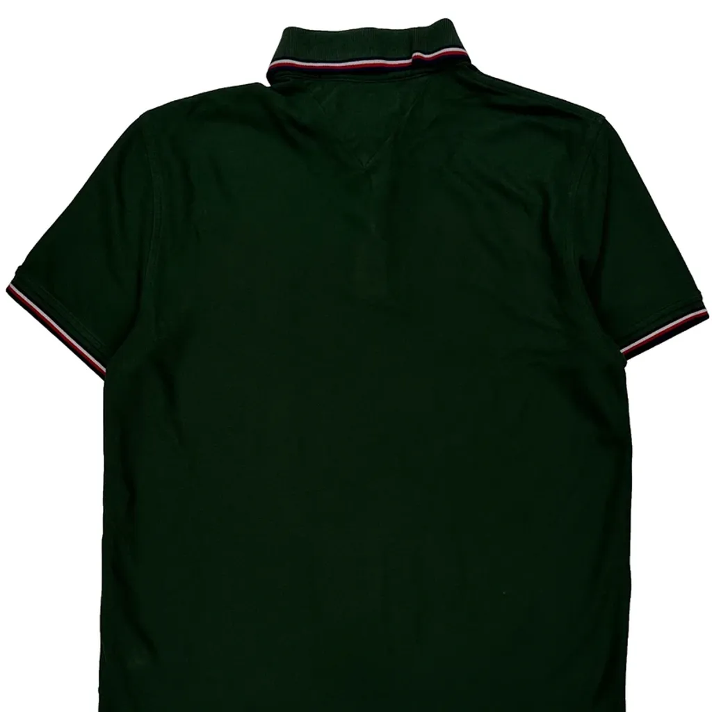 Tommy Hilfiger Polo Shirt - Medium Green Cotton - Image 7