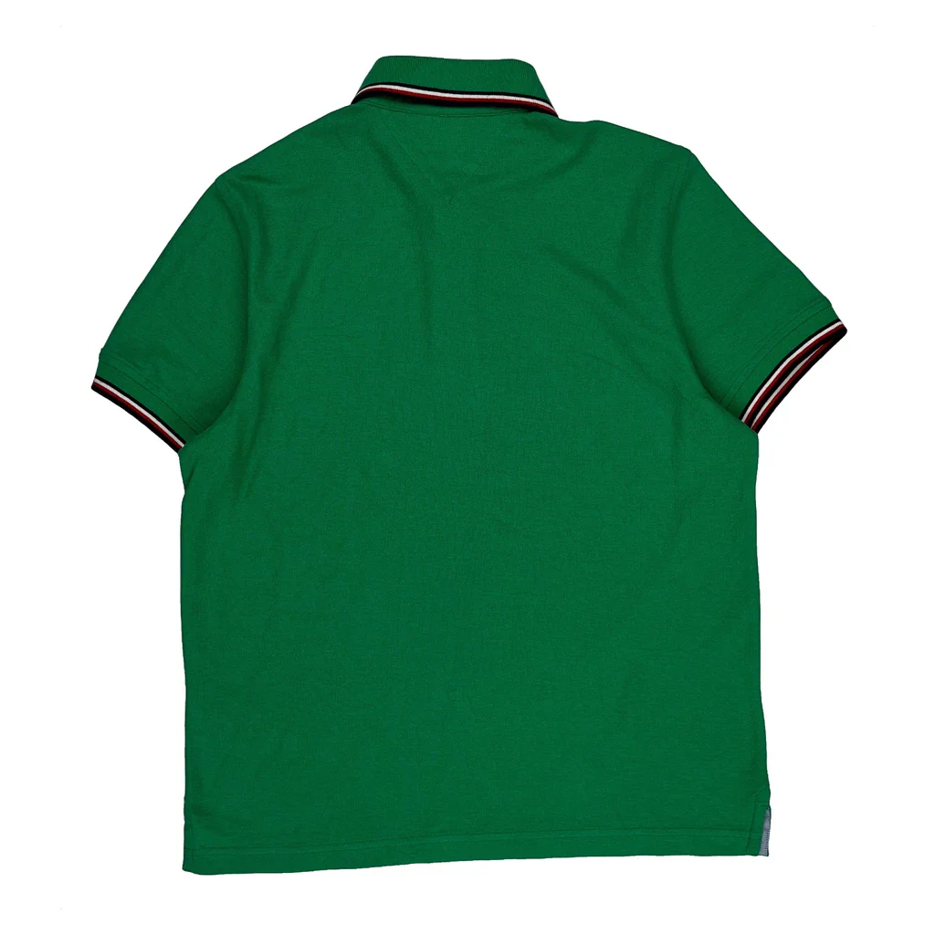 Tommy Hilfiger Polo Shirt - Small Green Cotton - Image 2