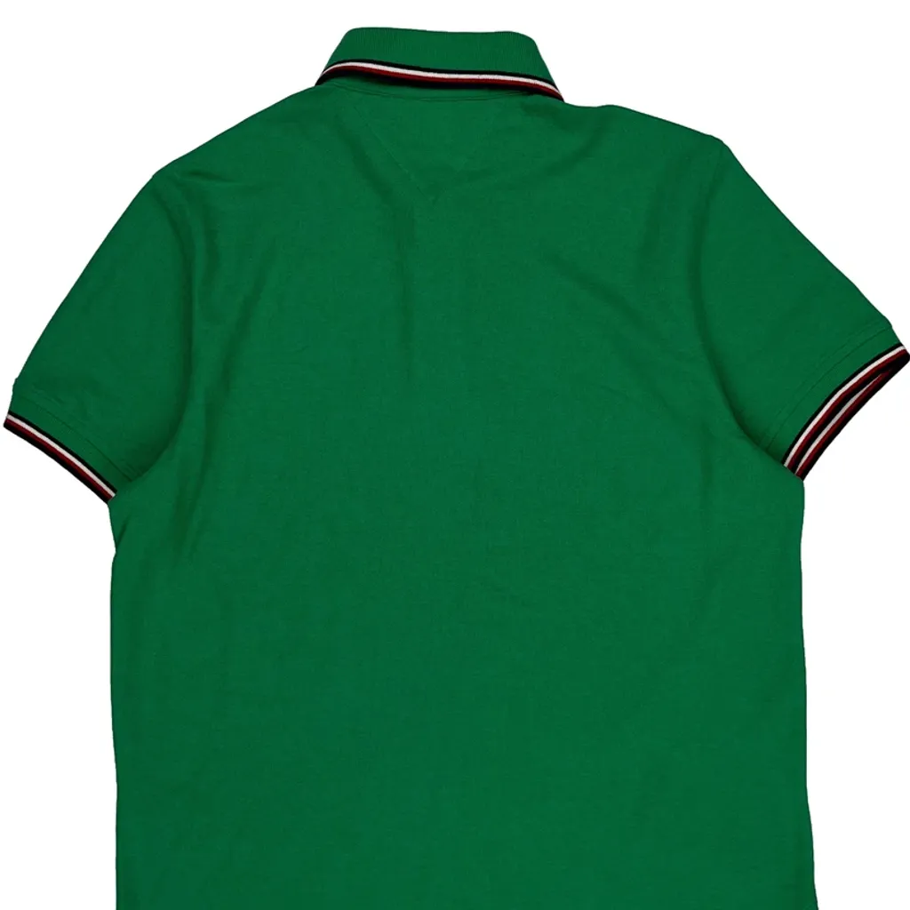 Tommy Hilfiger Polo Shirt - Small Green Cotton - Image 6