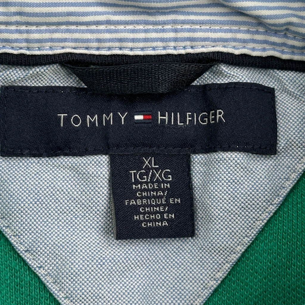 Tommy Hilfiger Polo Shirt - XL Green Cotton - Image 3