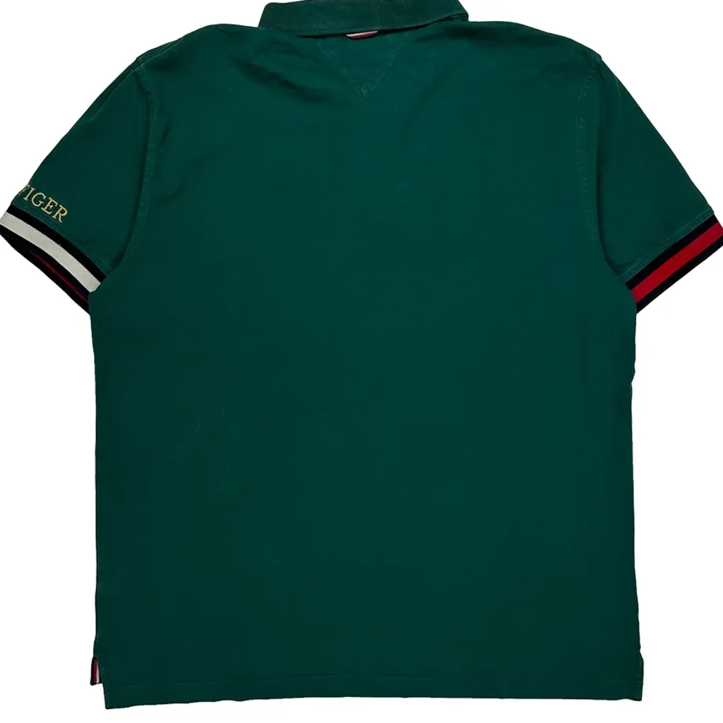 Tommy Hilfiger Polo Shirt - XL Green Cotton - Image 6
