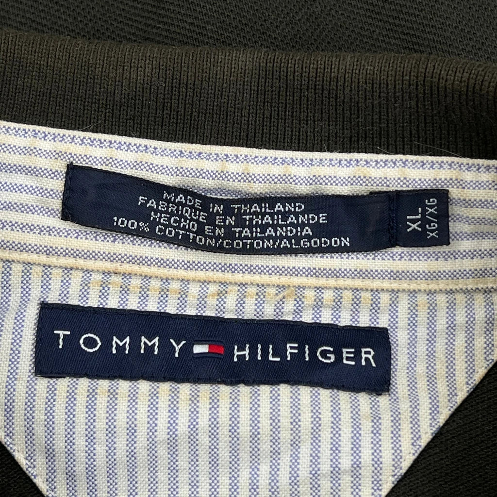 Tommy Hilfiger Polo Shirt - XL Green Cotton - Image 3
