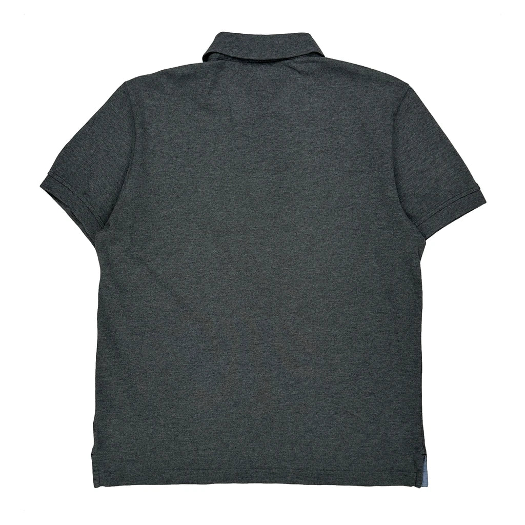 Tommy Hilfiger Polo Shirt - Medium Grey Cotton - Image 2
