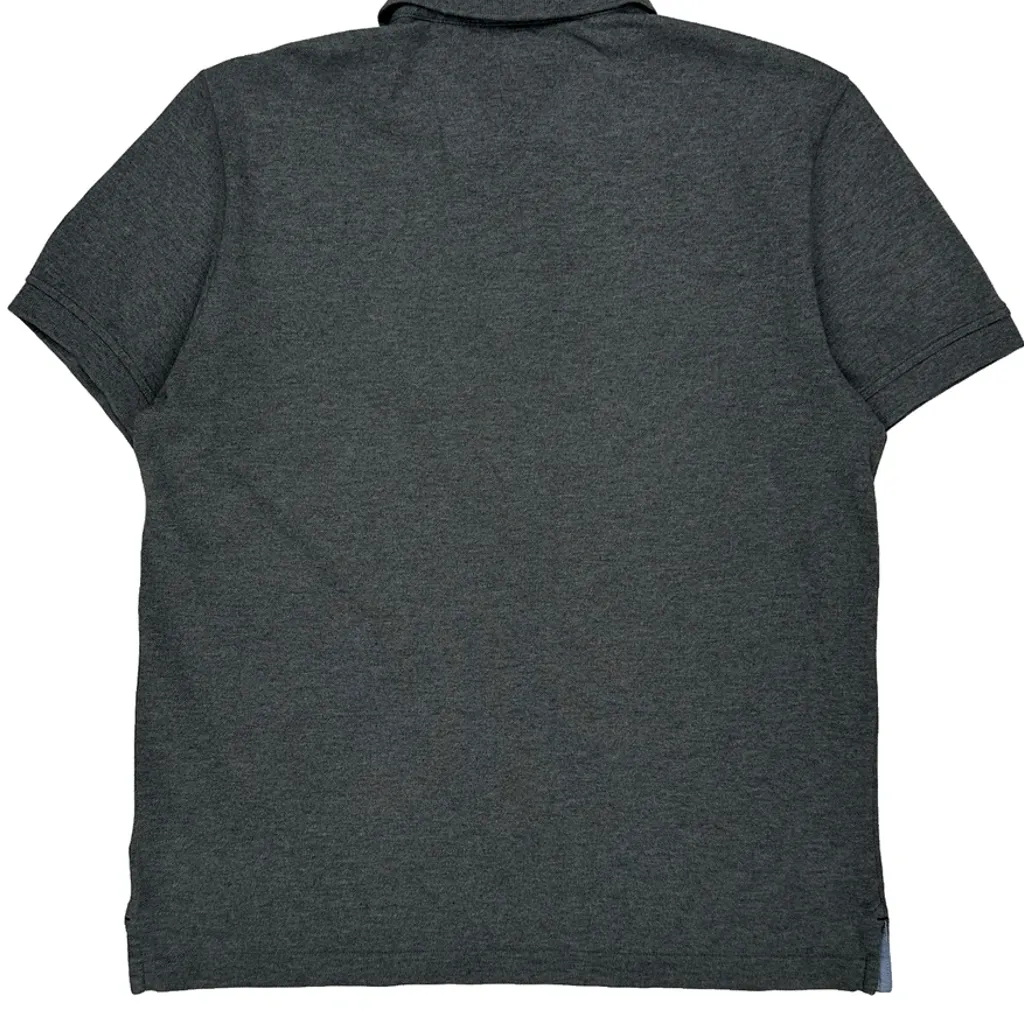Tommy Hilfiger Polo Shirt - Medium Grey Cotton - Image 6
