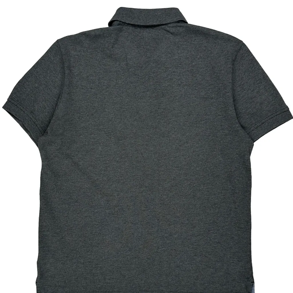 Tommy Hilfiger Polo Shirt - Medium Grey Cotton - Image 7