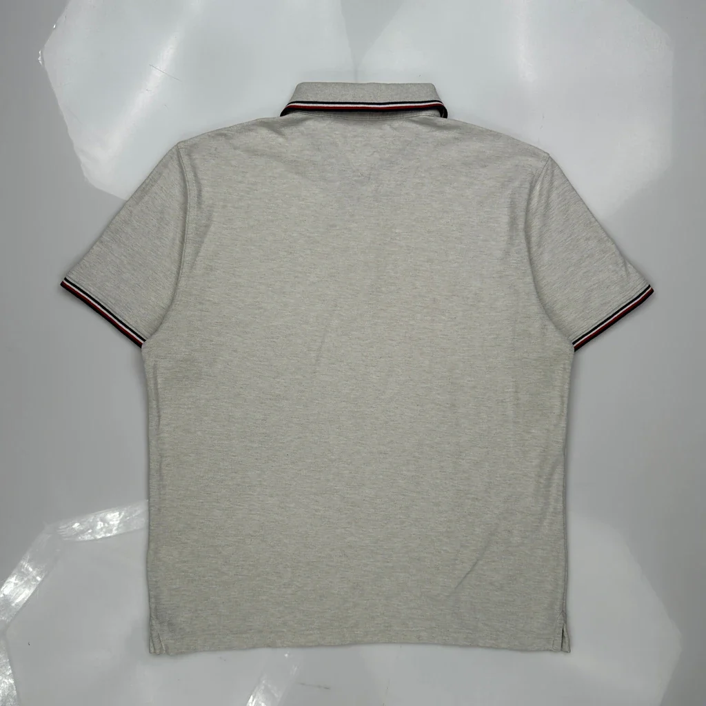 Tommy Hilfiger Polo Shirt - XL Grey Cotton - Image 3