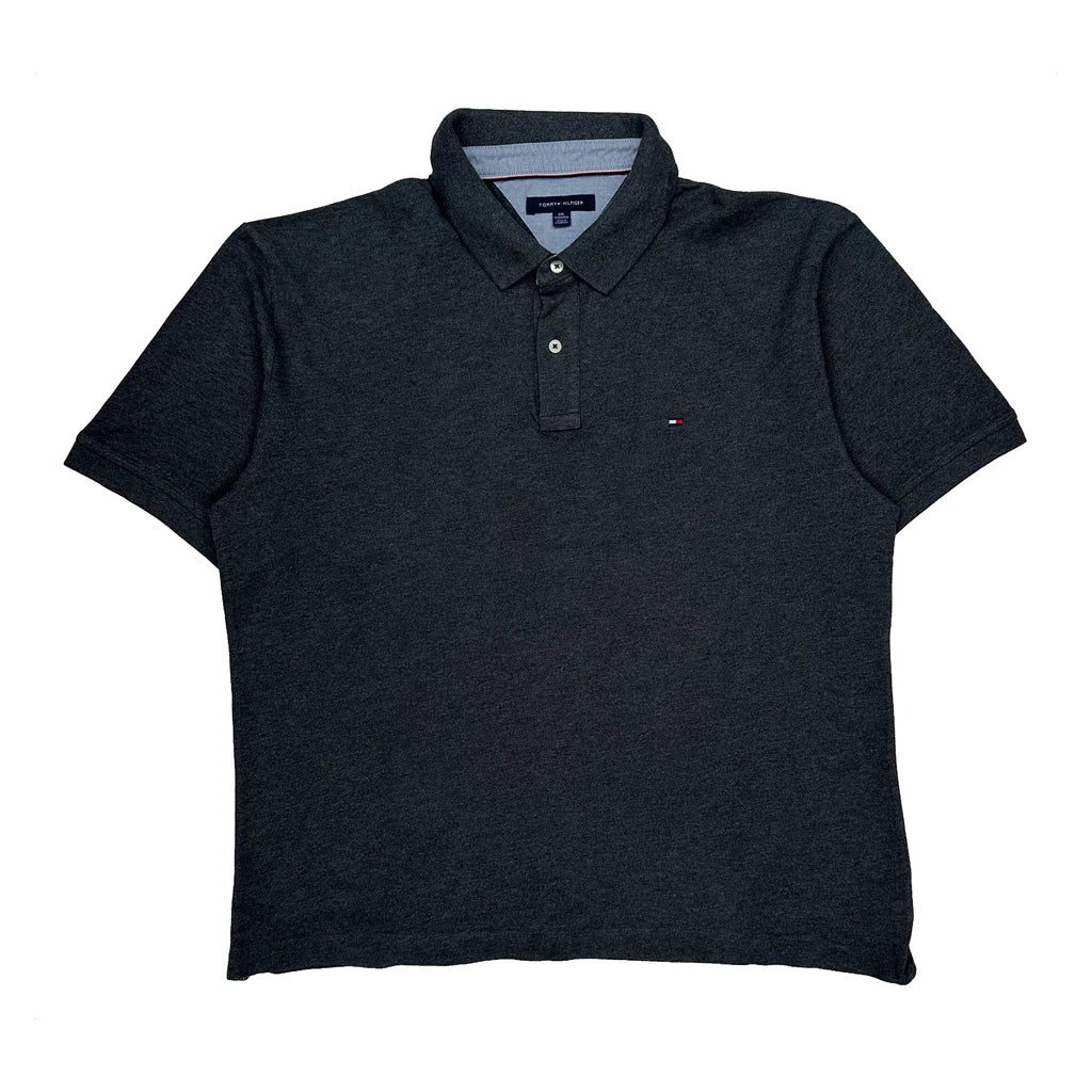 Tommy Hilfiger Polo Shirt - 2XL Grey Cotton