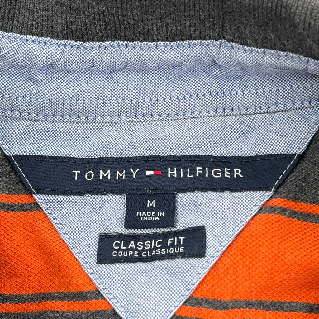 Tommy Hilfiger Striped Polo Shirt - Medium Multicoloured Cotton - Image 3