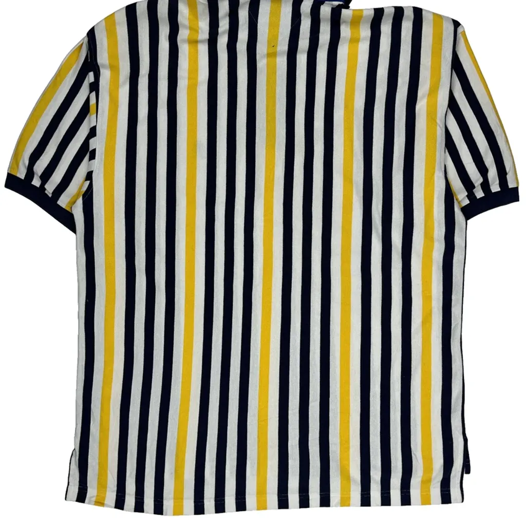 Tommy Hilfiger Striped Polo Shirt - Medium Multicoloured Cotton - Image 4