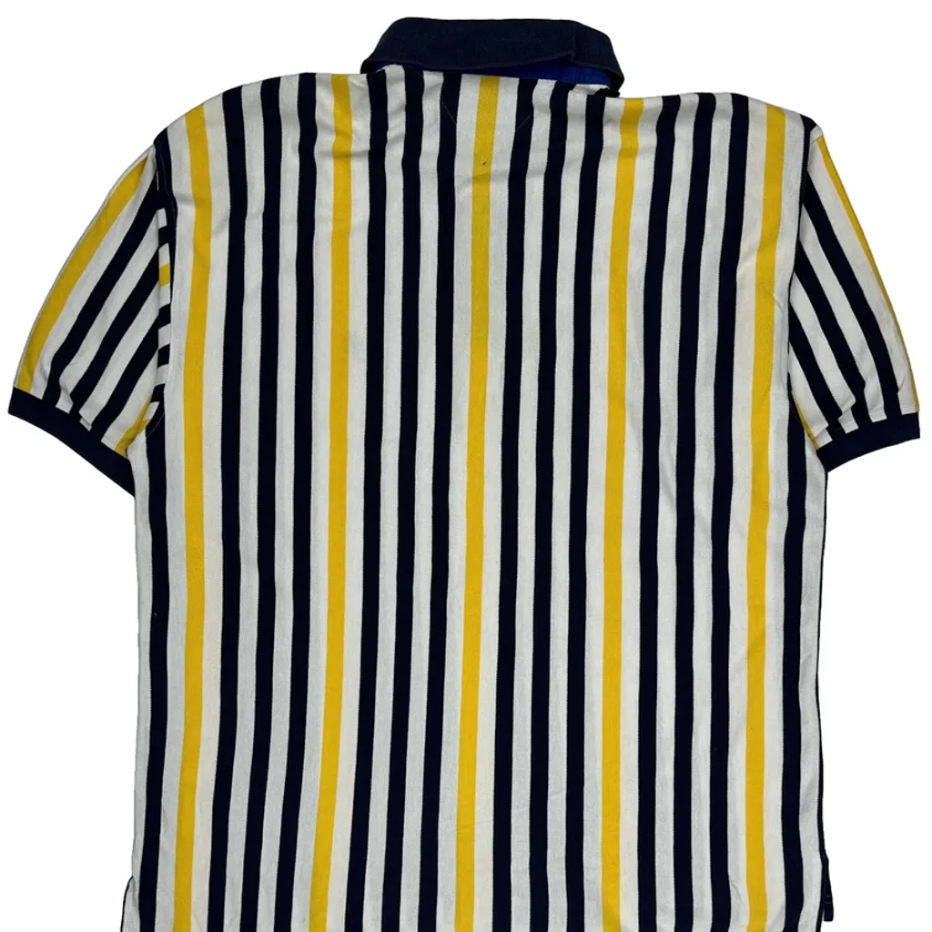 Tommy Hilfiger Striped Polo Shirt - Medium Multicoloured Cotton - Image 5