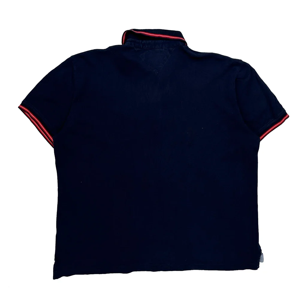 Tommy Hilfiger Polo Shirt - Large Navy Cotton - Image 2