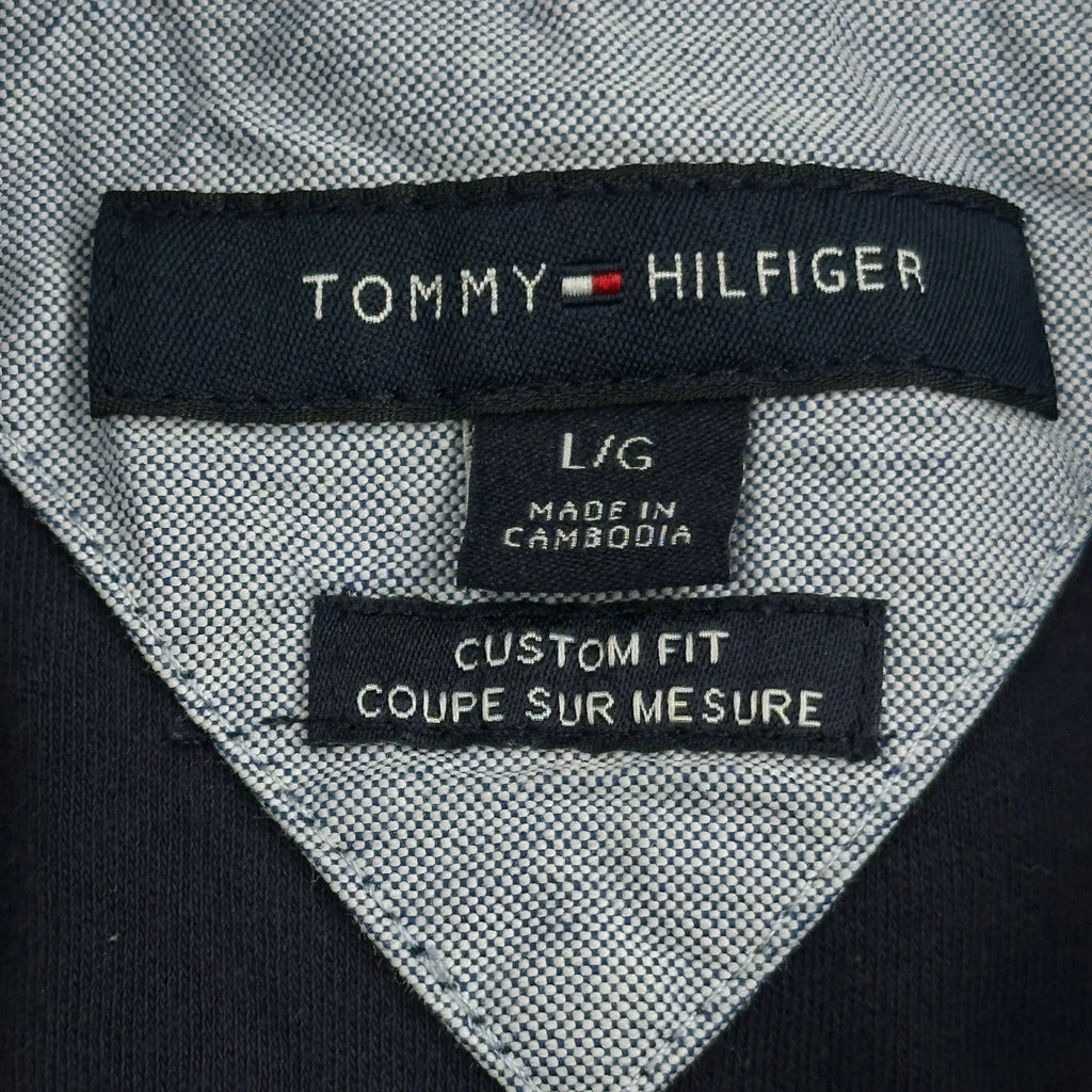 Tommy Hilfiger Polo Shirt - Large Navy Cotton - Image 3
