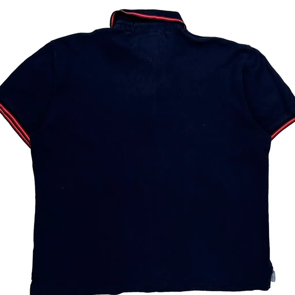 Tommy Hilfiger Polo Shirt - Large Navy Cotton - Image 7
