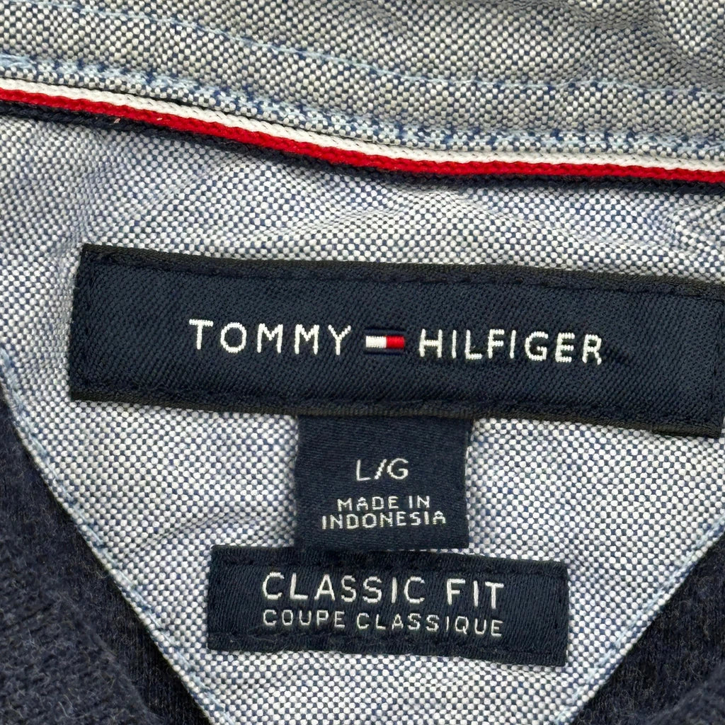 Tommy Hilfiger Polo Shirt - Large Navy Cotton - Image 3