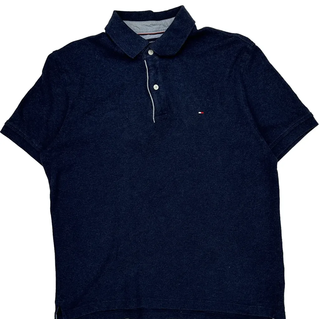 Tommy Hilfiger Polo Shirt - Large Navy Cotton - Image 4