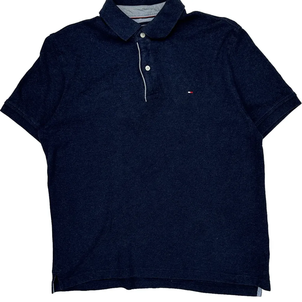 Tommy Hilfiger Polo Shirt - Large Navy Cotton - Image 5