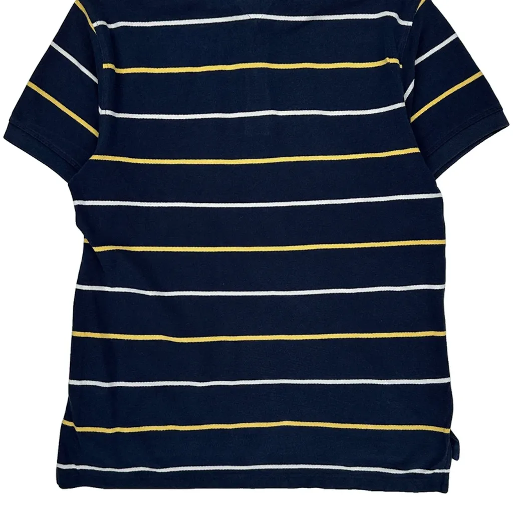 Tommy Hilfiger Striped Polo Shirt - Large Navy Cotton - Image 7
