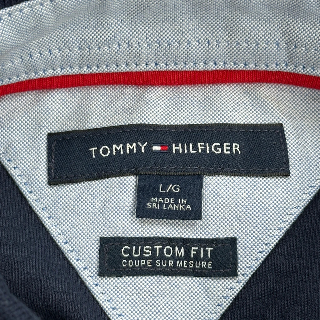 Tommy Hilfiger Polo Shirt - Large Navy Cotton - Image 3