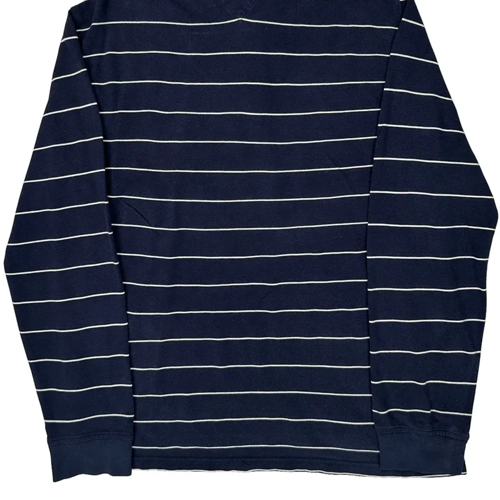 Tommy Hilfiger Striped Polo Shirt - Large Navy Cotton - Image 7