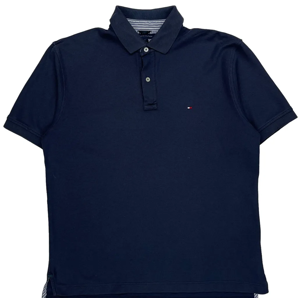 Tommy Hilfiger Polo Shirt - Large Navy Cotton - Image 4