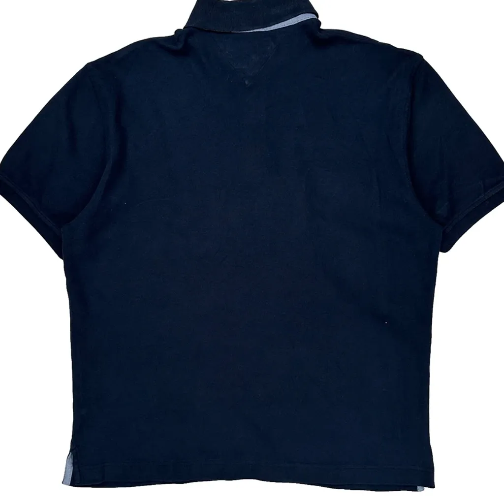 Tommy Hilfiger Striped Polo Shirt - Medium Navy Cotton - Image 6