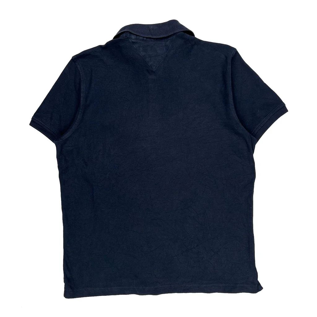 Tommy Hilfiger Polo Shirt - Medium Navy Cotton - Image 2