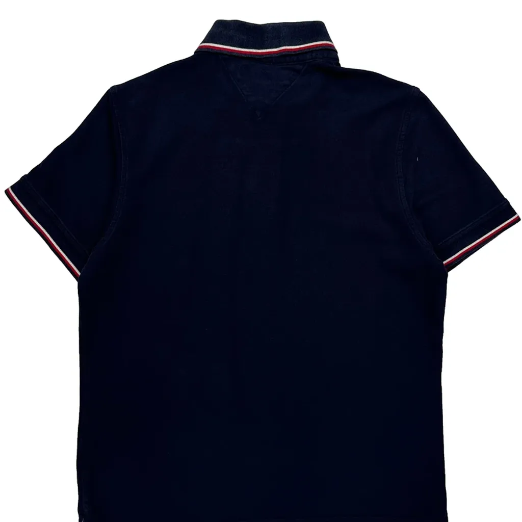 Tommy Hilfiger Striped Polo Shirt - Small Navy Cotton - Image 6