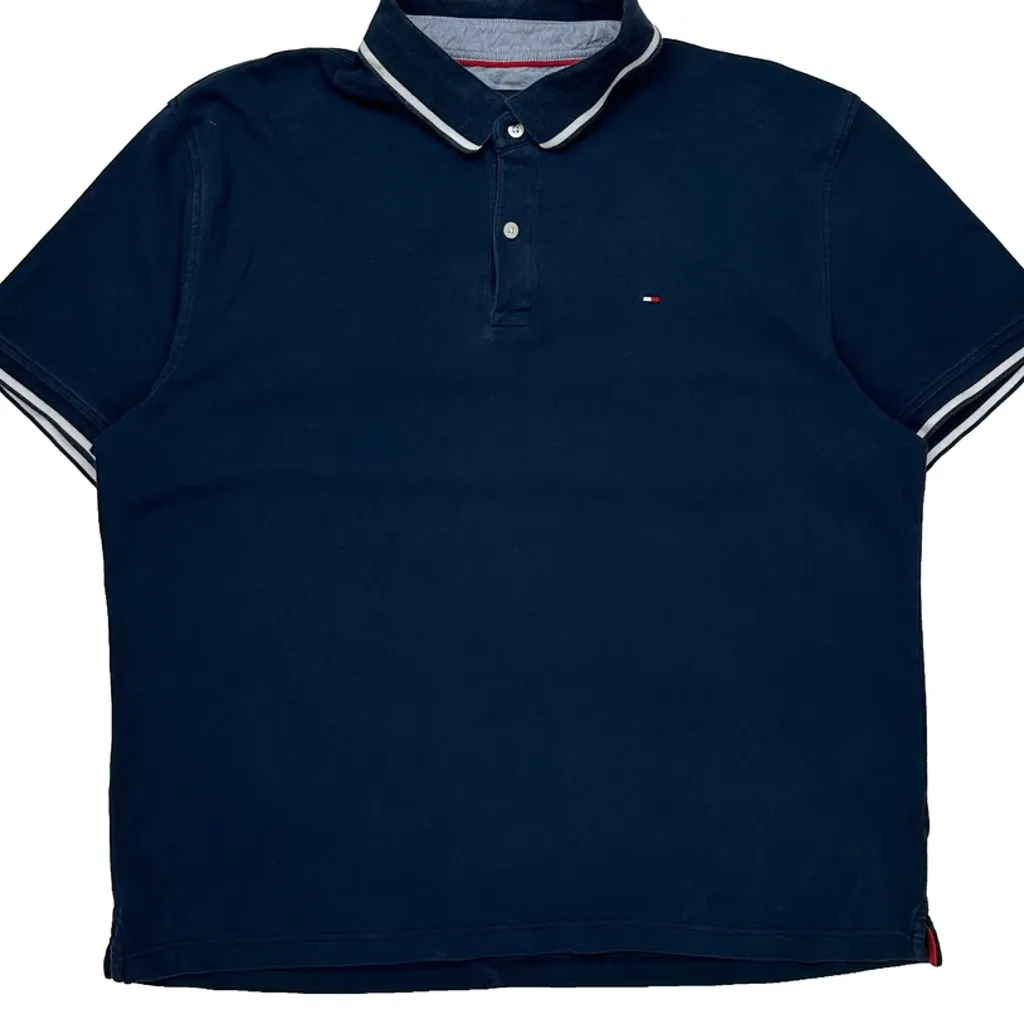 Tommy Hilfiger Polo Shirt - XL Navy Cotton - Image 4
