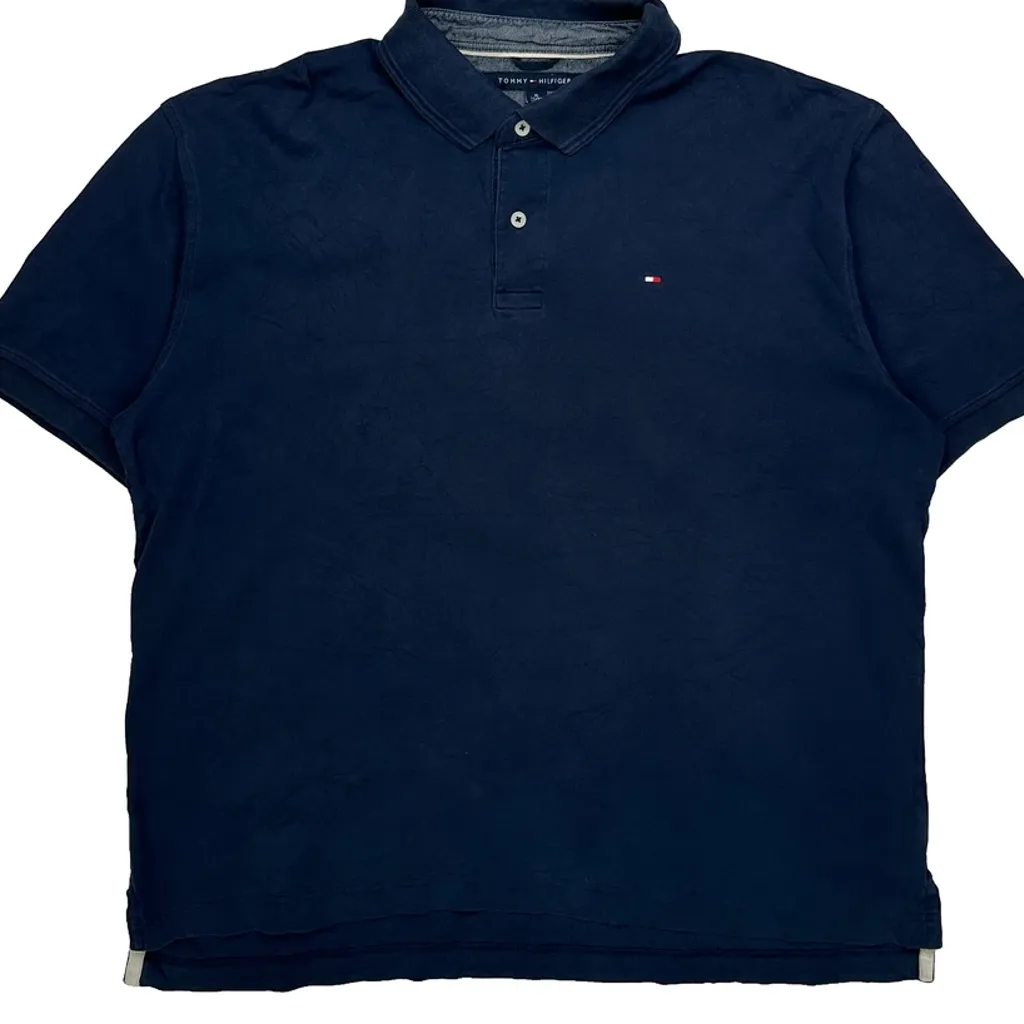 Tommy Hilfiger Polo Shirt - XL Navy Cotton - Image 5