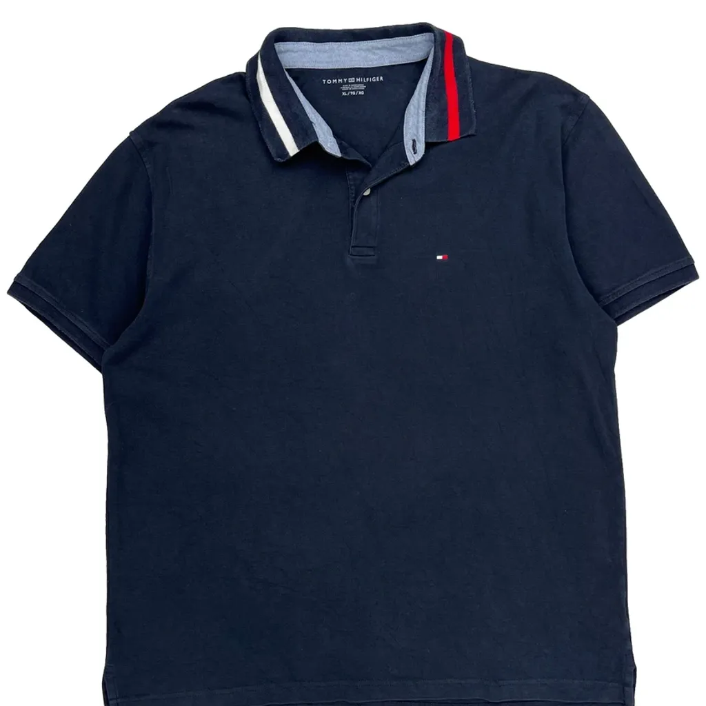 Tommy Hilfiger Polo Shirt - XL Navy Cotton - Image 5