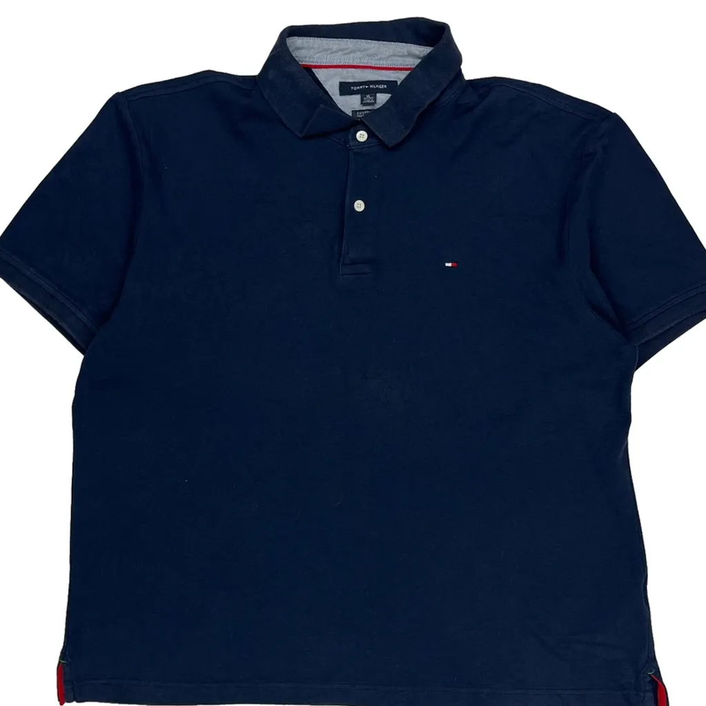 Tommy Hilfiger Polo Shirt - XL Navy Cotton - Image 5