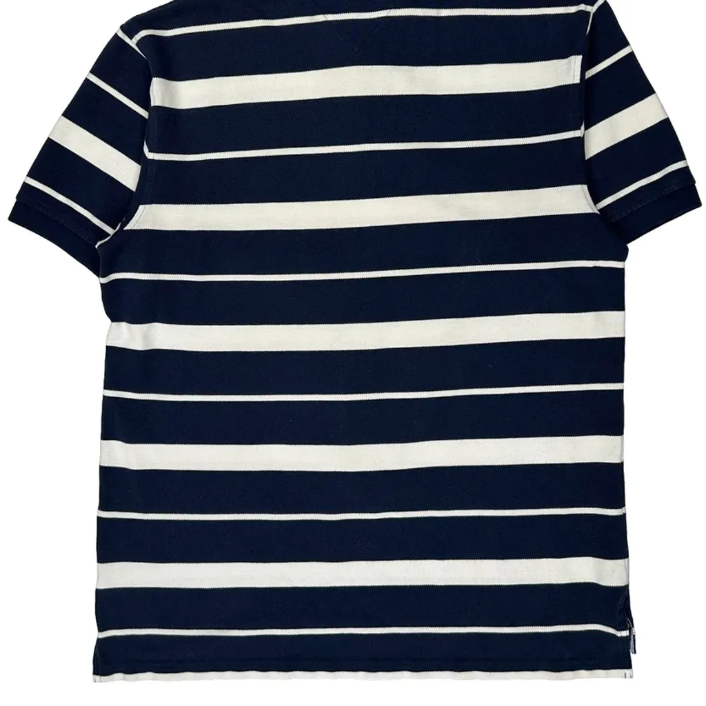 Tommy Hilfiger Striped Polo Shirt - XL Navy Cotton - Image 6