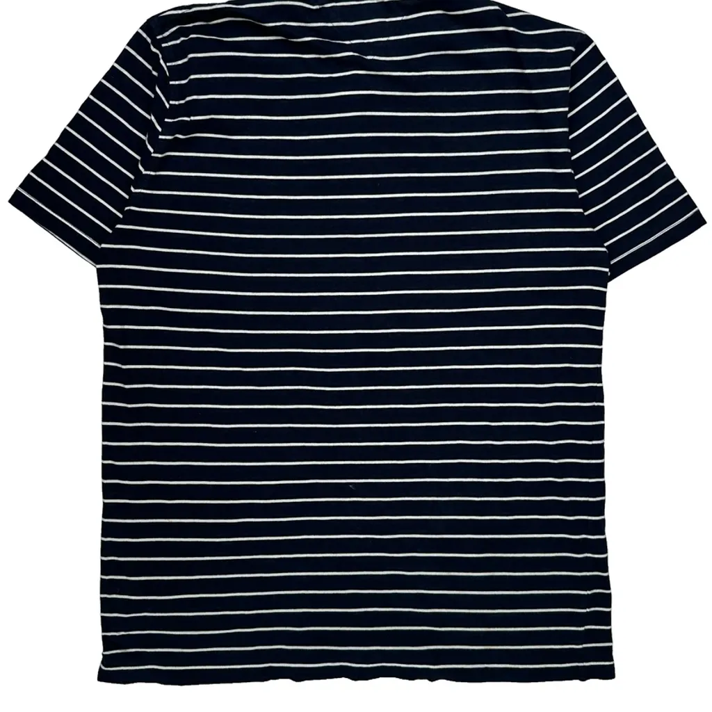 Tommy Hilfiger Striped Polo Shirt - 2XL Navy Cotton - Image 7