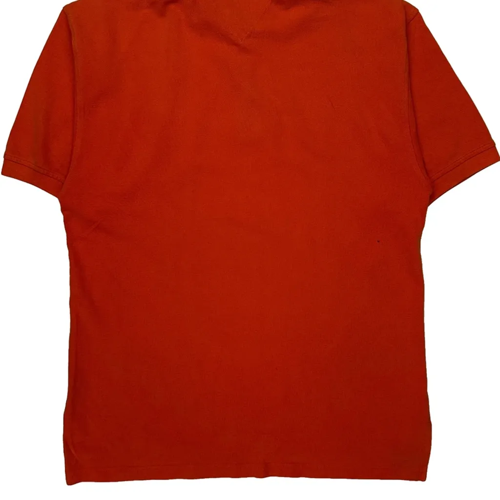 Tommy Hilfiger Polo Shirt - Large Orange Cotton - Image 6