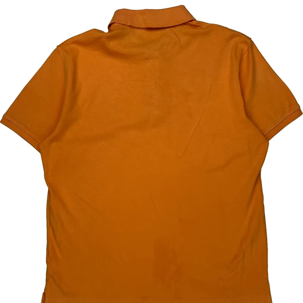 Tommy Hilfiger Polo Shirt - Large Orange Cotton - Image 7