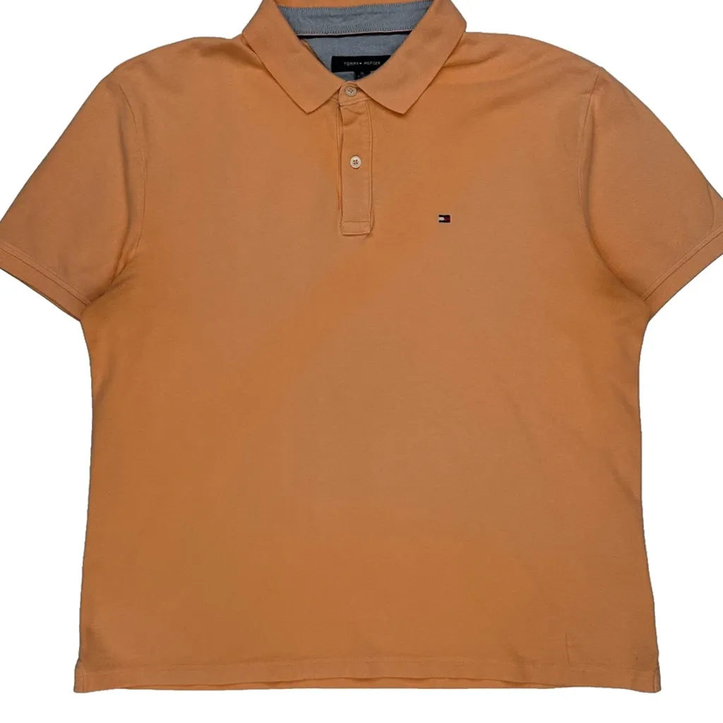 Tommy Hilfiger Polo Shirt - XL Orange Cotton - Image 4