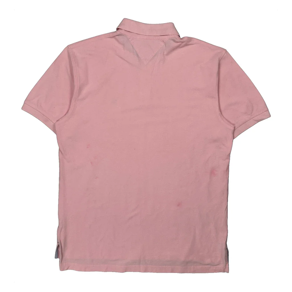 Tommy Hilfiger Polo Shirt - Large Pink Cotton - Image 2