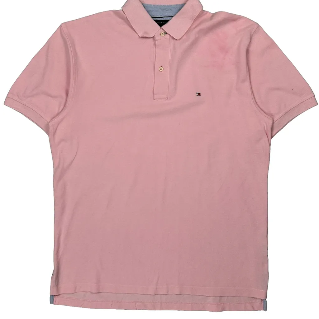Tommy Hilfiger Polo Shirt - Large Pink Cotton - Image 4