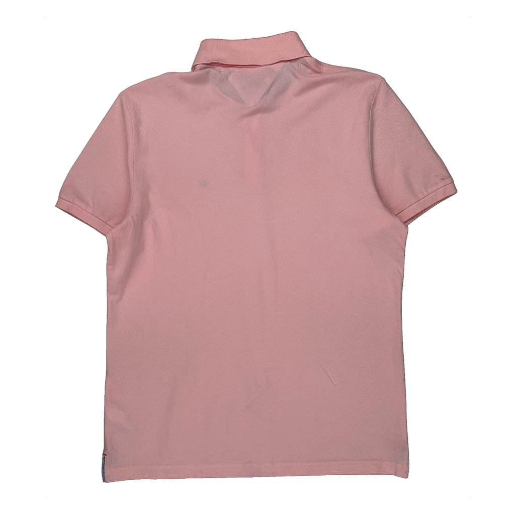 Tommy Hilfiger Polo Shirt - Medium Pink Cotton - Image 2