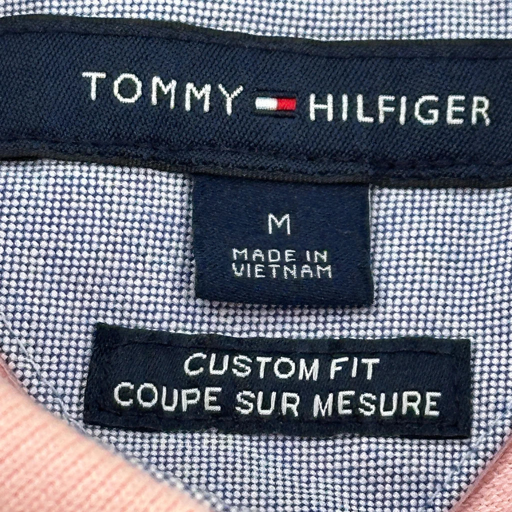 Tommy Hilfiger Polo Shirt - Medium Pink Cotton - Image 3