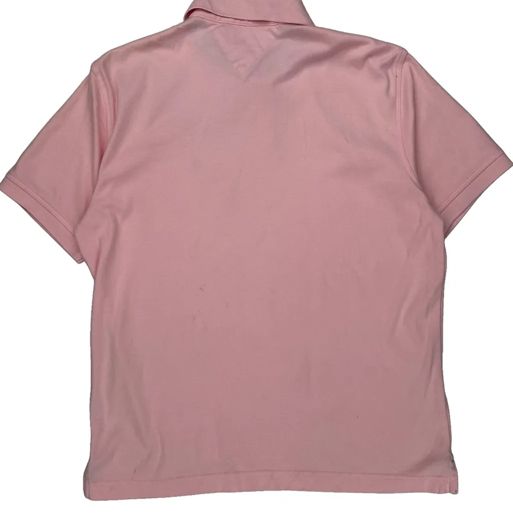 Tommy Hilfiger Polo Shirt - Medium Pink Cotton - Image 7