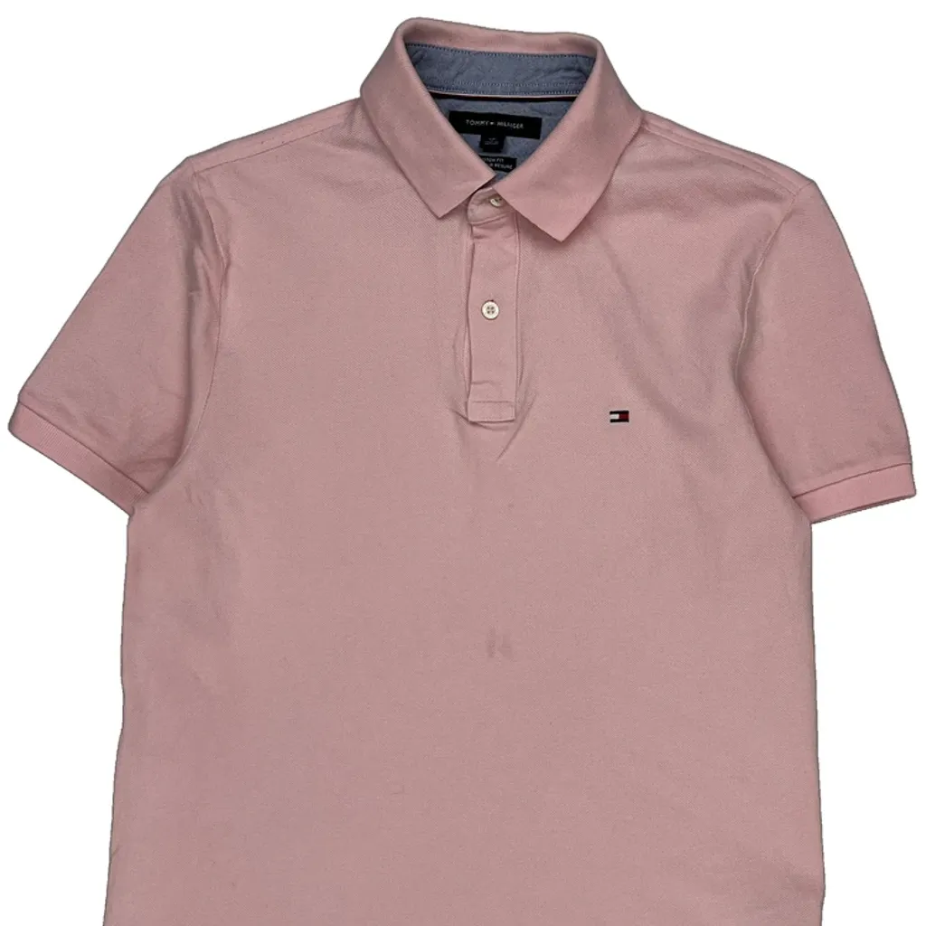 Tommy Hilfiger Polo Shirt - Small Pink Cotton - Image 4