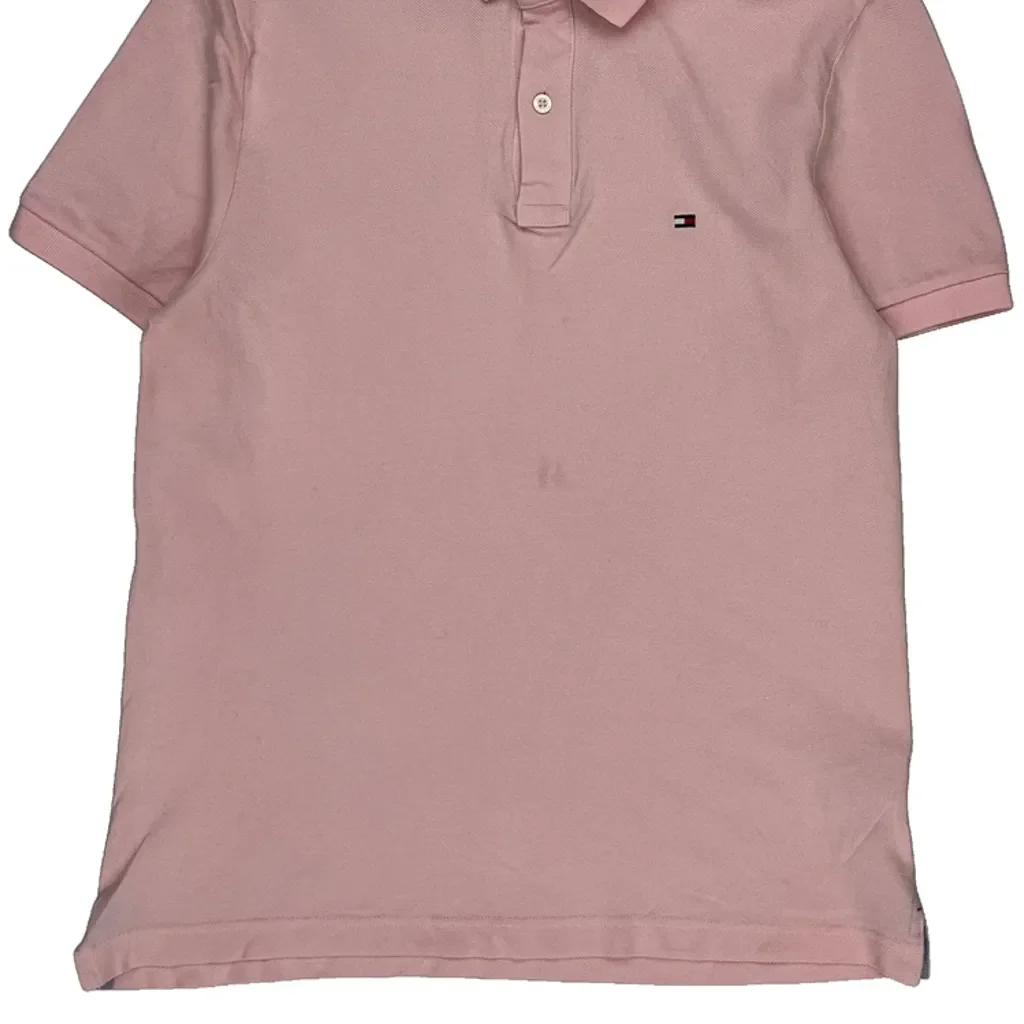 Tommy Hilfiger Polo Shirt - Small Pink Cotton - Image 5