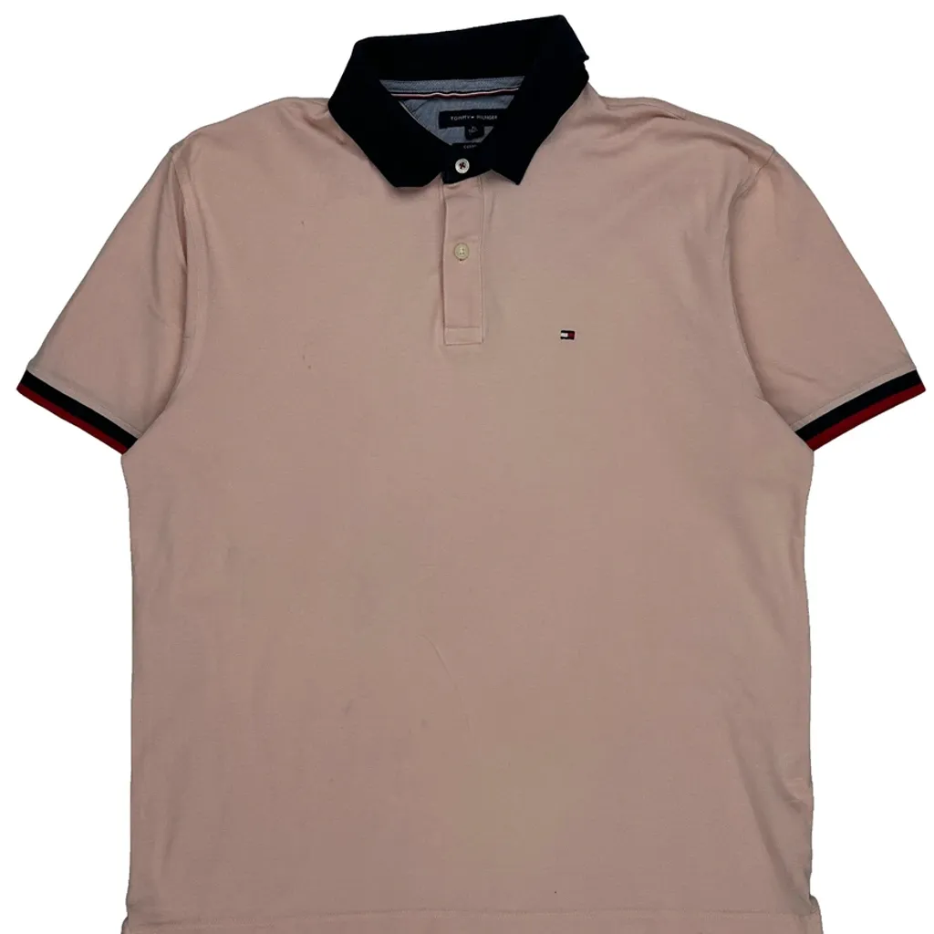 Tommy Hilfiger Polo Shirt - XL Pink Cotton - Image 5