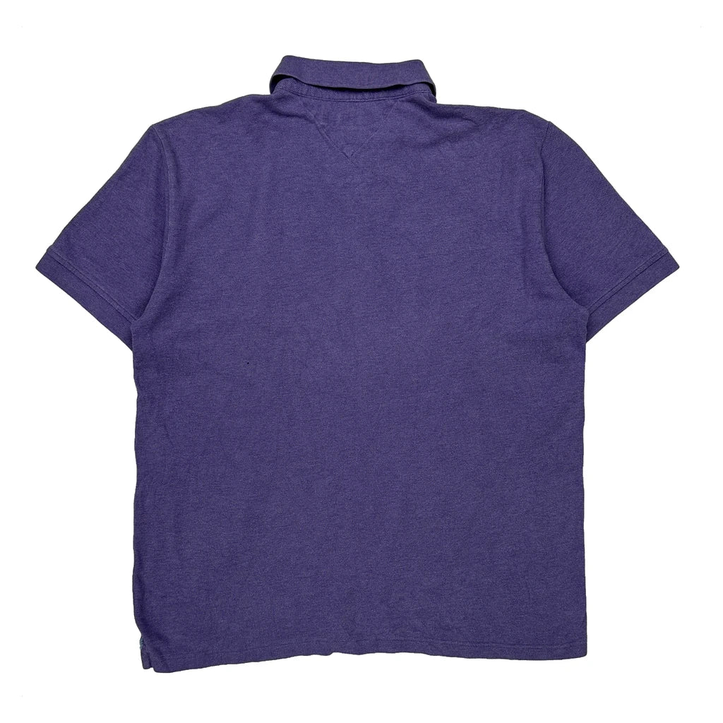 Tommy Hilfiger Polo Shirt - Large Purple Cotton - Image 2