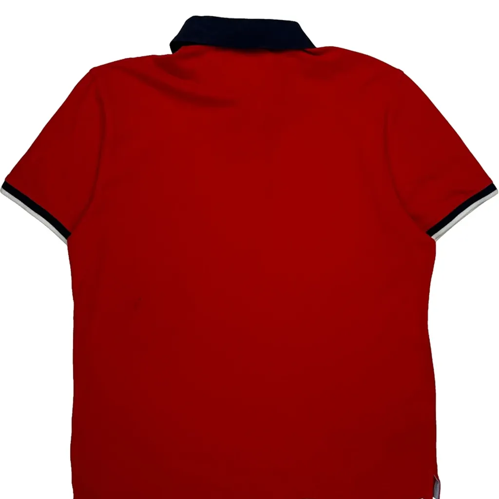 Tommy Hilfiger Polo Shirt - Large Red Cotton - Image 7