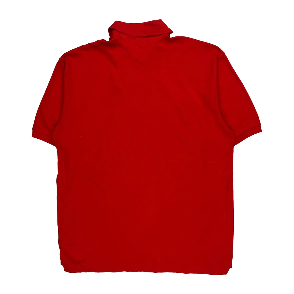 Tommy Hilfiger Polo Shirt - Large Red Cotton - Image 2
