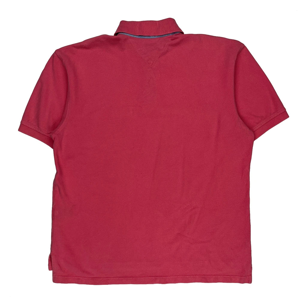 Tommy Hilfiger Polo Shirt - Large Red Cotton - Image 2